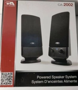 Cyber Acoustics CA-2002 multimedia desktop computer speakers - Picture 1 of 2