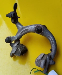 SINGLE UNIVERSAL FRONT BRAKE CALIPER ALUMIN FRENO BICI VINTAGE - Picture 1 of 20