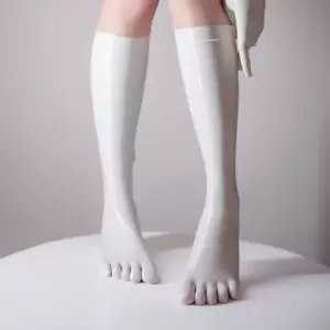 Latex Gummi Gummi Strumpfzehen Socken Fünf-Finger Socken Schaft 0,4 mm - Bild 1 von 11