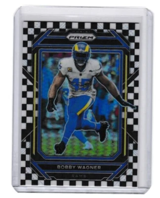 2022 Panini Prizm Black & White Checkerboard Prizm SSP Bobby Wagner 166 - Image 1 of 2