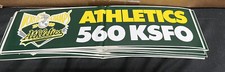 Oakland A's Athletics 1989 World Series Champs Bumper Sticker KSFO 560 AM Radio