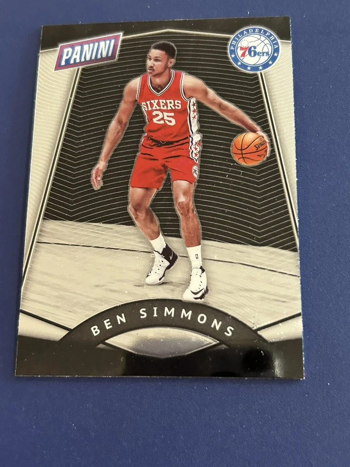 Ben Simmons 2017 Panini The National SILVER PRIZM PARALLEL Rare 76ers Card #50 - Image 1 of 2