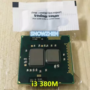 Intel Core CPU i3-380M Dual-Core 2.5GHz/3M SLBZX Socket G1 Laptop Processor - Picture 1 of 3