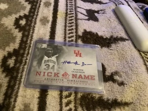 2012-13 Upper Deck Nick Name “Hakeem the Dream” Inscription RARE Houston - Picture 1 of 2