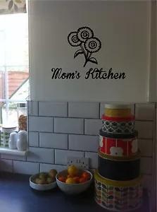 Calcomanías de vinilo de arte de pared para girasoles y letrero de cocina personalizado - Imagen 1 de 3