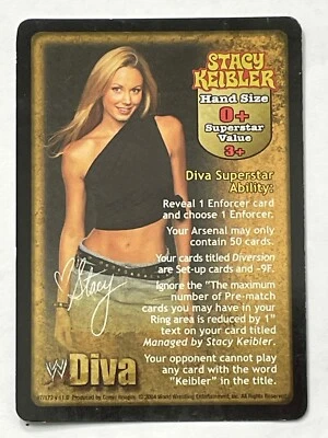 Stacy Keibler 2004 Comic Images WWE Raw Deal #97 Foil RC Rookie Rare - Image 1 of 2
