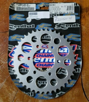 NUEVO Piñón Renthal rr 42T R221-520-42P-SI Suzuki conversión de cadena GS GSX GSXR Foto 1 de 3
