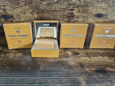 Benefit Hello Happy Velvet Powder Foundation #11  0.25 OZ Lot Of 3 - Image 1 of 4
