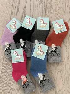 Eocom Kids Winter Socks With Deer New With Tags 6 Pairs 4-7 Years Old, Size 4-7 - Picture 1 of 2