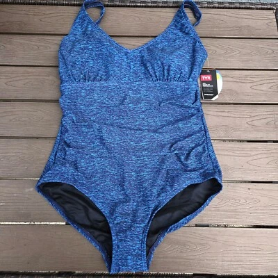 Nuevo traje de baño de una pieza TYR para mujer Mantra cuello en V controlfit talla 18 turquesa Foto 1 de 3