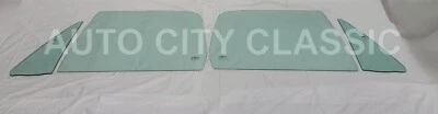 1972 1973 1974 1975 1976 1977 Dodge Ramcharger Vent Door Glass Green Side Set - Image 1 of 4