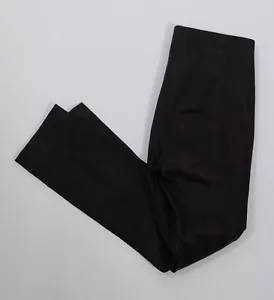 Vince Damen braun Stretch Leder vorne flach zum Überziehen Knöchelhose Gr. S/P ($ 1295) - Bild 1 von 6