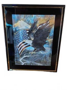 Ruane Manning Flight Of Freedom | Vintage - Metallic Print Eagle - 8x10 - Picture 1 of 5