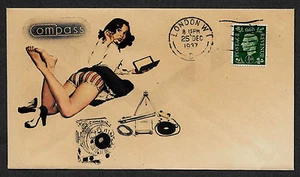 1937 Kompasskamera Werbung & Pin Up Mädchen auf Sammlerumschlag * 900P - Bild 1 von 1