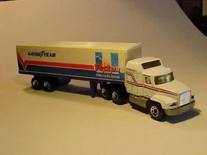 Camión convoy Mack CH600 1990 7 pulgadas Goodyear Matchbox 1/97 diecast como nuevo suelto - Imagen 1 de 6