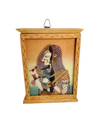 Caja de almacenamiento de gabinete con soporte para llaves de pared de madera con 3 ganchos Foto 1 de 4