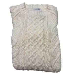 Boys Crewcuts 100% Cotton Cream Cable Knit Sweater Size 6/7 VERY GOOD CONDITION - Picture 1 of 11