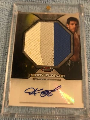 2013 Topps UFC Finest Kenny Florian Auto Autograph 3 Color Mat Relic  - Image 1 of 2