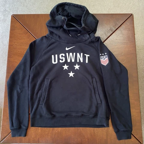 USWNT Nike Funnel Neck Hoodie Sweatshirt USA Soccer Womens National Team Black M Cover