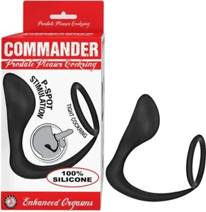 Commander Prostate Pleaser Cring Blk  - Picture 1 of 5