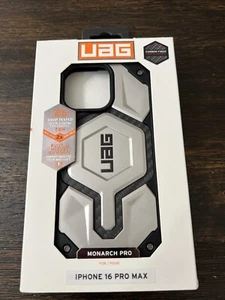Custodia ORIGINALE UAG Monarch Pro per Apple iPhone 16 PRO MAX 6,9" Titanio APERTA NUOVA! - Foto 1 di 5