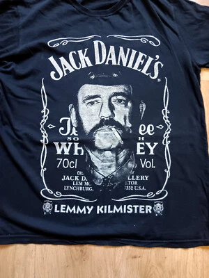 Lemmy Kilmister Motorhead Jack Daniel's Black T-Shirt Large - Image 1 of 2