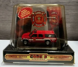 Limited Edition Code 3 Diecast Collectibles Boston Fire Department GMC Suburban - Picture 1 of 11