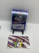 TODD HELTON 2018 DONRUSS OPTIC SIGNIFICANT SIGNATURES BLUE PRIZMS AUTO 13 /20