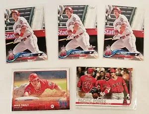 Mike Trout Baseball 5 Card Lot Topps 2015 2018 2019 Fantastic Condition! - Picture 1 of 2