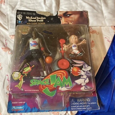 Space Jam 1996 Michael Jordan Elmer Fudd con escuela de vuelo Flinger WB juguete 17653 Foto 1 de 2