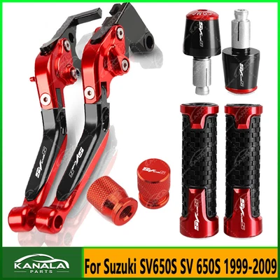 For Suzuki SV 650S 1999-2009 Motorcycle NEW CNC Adjustable Brake Clutch Levers - Imagem 1 de 4