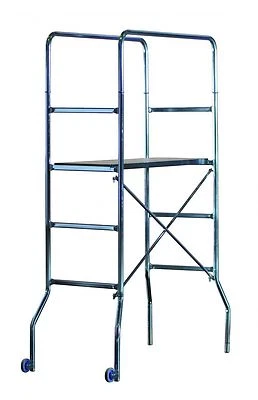 Marchetti Mini ponteggio trabattello L130xP60 h188cm in acciaio zincato TRIO - Immagine 1 di 4