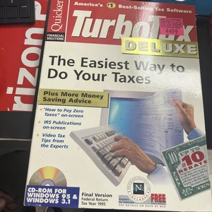 Quicken Turbo Tax Federal 1995 Final Version for Windows 95 & 3.1 - Picture 1 of 3