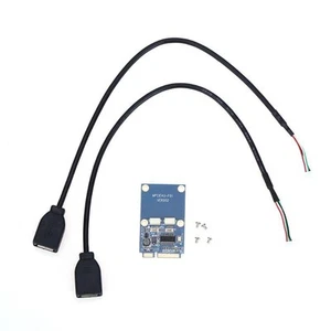 1X(1 PCS PCI-E PCI Express to Dual USB Adapter for Full/Half Height Card U5X7) - Afbeelding 1 van 7
