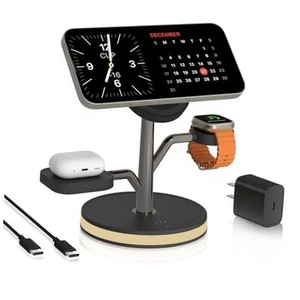 Station de Charge 3 en 1 pour Appareils Apple, Support Chargeur Magsafe Charge Rapide - Photo 1 sur 7