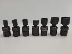 SK Tools 7 PC SET SAE Swivel Impact Socket, 5/16 - 3/4"  3/8" Drive 6 Point - Bild 1 von 7