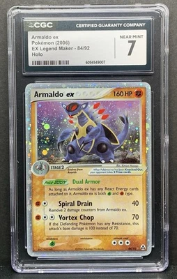 Pokemon 2006 EX Legend Maker ARMALDO EX Holo 84/92 - CGC 7 - Image 1 of 2