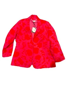 Kate Spade Target Women's Classic Rose Blazer Pink Red Size Large - Picture 1 of 5