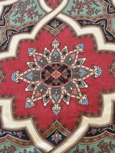 Pottery Barn Full/Queen Red Ashton Medaillon Bettbezug/2 Euro Kissenbezüge Baumwolle - Bild 1 von 10