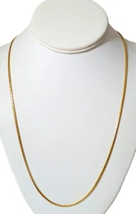 18K Gold Chain Necklace, 25-1/2'' Long - Picture 1 of 5