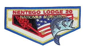 Nentego Lodge 20 Del-Mar-Va Council DE S32 2005 Jamboree Flap BLU Bdr - Picture 1 of 2