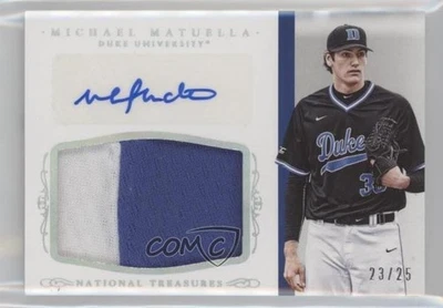 2015 Panini National Treasures College Century Silver /25 Michael Matuella Auto - Image 1 of 2