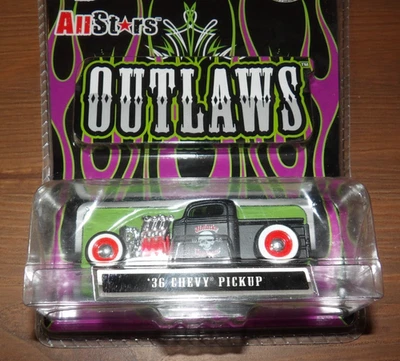 2007 Maisto All Stars Outlaws - '36 Chevy Pickup - Black - Image 1 of 3