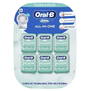 Crest Comfort Plus Dental Floss Mint 40m Each (6 Pack) - Picture 1 of 4