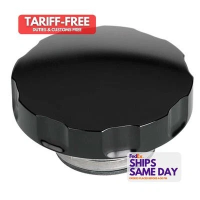 Billet Specialties BLK75125, One Radiator Cap Black Performance Racing Parts - Imagem 1 de 4