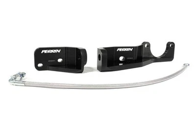Perrin Pitch Stop Mount Support Kit w/ SS Clutch Line Black for WRX / STI 15-21 - Image 1 of 4