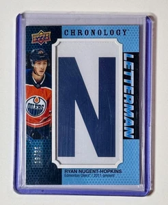 2019-20 UD Chronology - Letterman Patch #L-ED-RN - Ryan Nugent-Hopkins - 19/35 - Picture 1 of 2