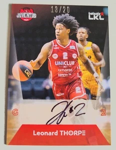 2024-25 H&C LKL Basketball Autogramm Juventus Utena Leonard Thorpe 13/20 - Bild 1 von 2