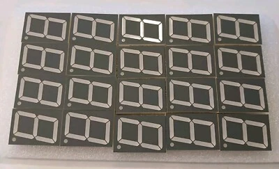 20 STÜCK - 7 Segment LED Anzeige  weiß Typ: OS15011BUHR-21 / 30x45 mm NEU - Bild 1 von 4