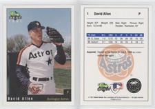 1991 Classic Best Burlington Astros Dave Allen #1